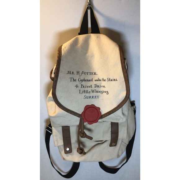 Harry Potter Backpack Bag Rucksack Messenger Bookbag Soft Canvas Hogwarts